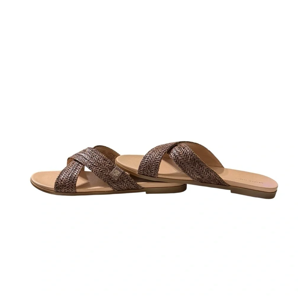 Draper James Alex Raffia Slide Sandals – Brown | Women’s 10